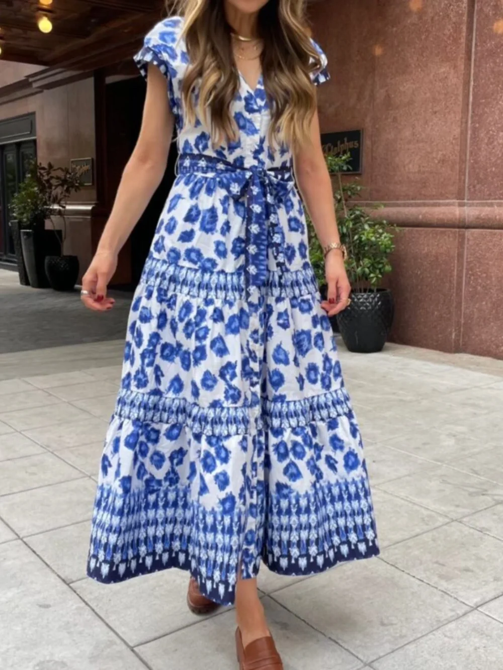 NWT Abercrombie & Fitch floral maxi dress